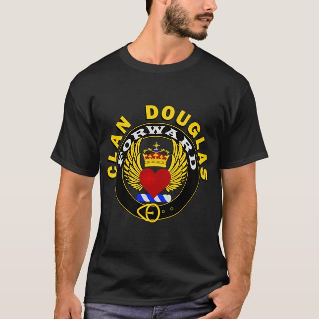 Camiseta Clan Douglas "FORWARD" num T-Shirt com Cinta de Cí (Frente)
