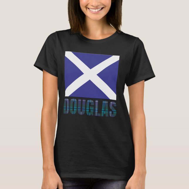 Camiseta Clan Douglas Tartan Scottish Family Name Scotland (Frente)