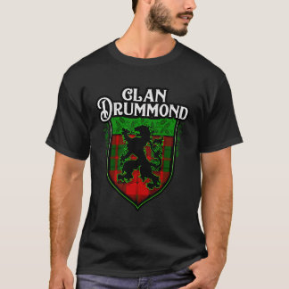 Camiseta Clan Drummond Surname Scottish Tartan Lion Rampant