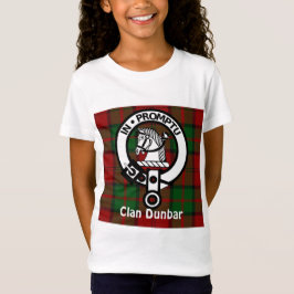 Camiseta Clan Dunbar Tartan & Crest Crachá