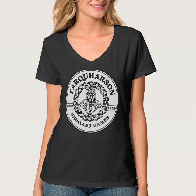 Camiseta Clan Farquharson Scottish Thistle Highland Games (Frente)