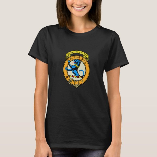 Camiseta Clan Fletcher Scottish Crest (Frente)