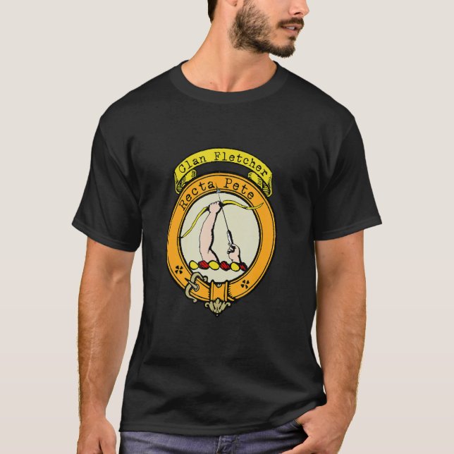 Camiseta Clan Fletcher Scottish Crest (Frente)