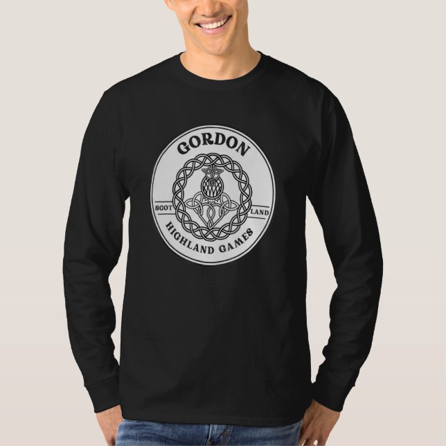 Camiseta Clan Gordon Scottish Thistle Highland Games (Frente)