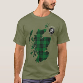 Camiseta Clan Graham Tartan Map & Crest T-Shirt
