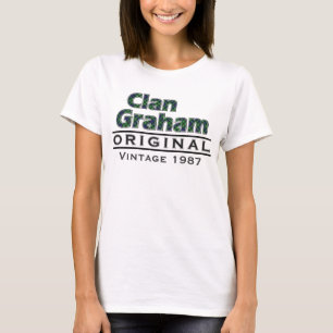 Camiseta Clan Graham Vintage Personaliza seu aniversário