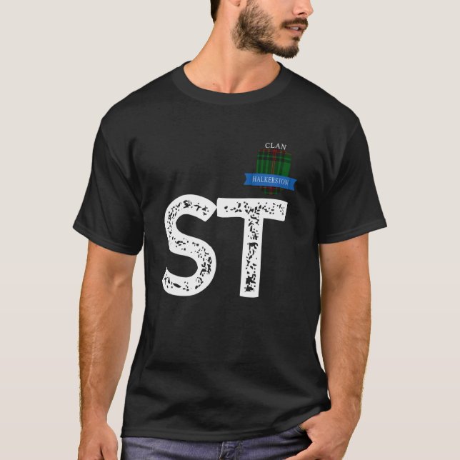 Camiseta Clan Halkerston S e T Family Matching (Frente)
