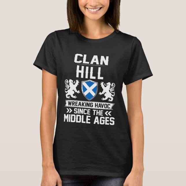Camiseta Clan HILL scottish family scotland mothers day fat (Frente)