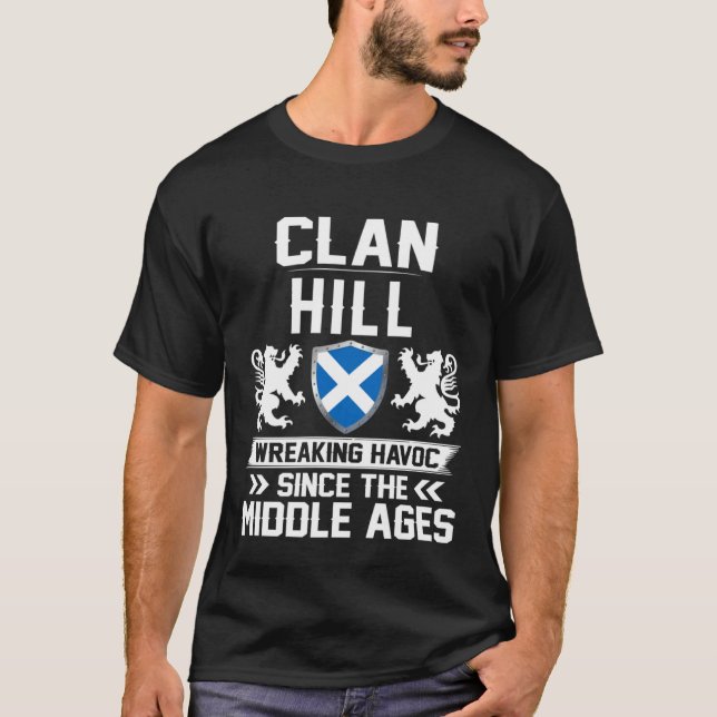 Camiseta Clan HILL scottish family scotland mothers day fat (Frente)