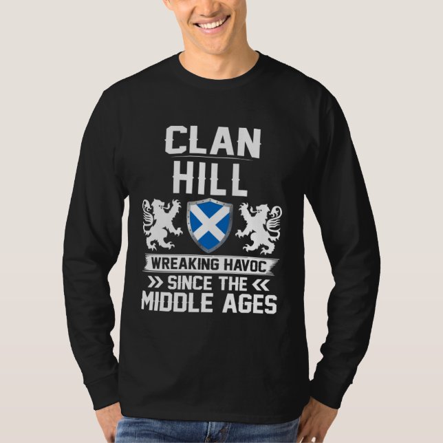 Camiseta Clan HILL scottish family scotland mothers day fat (Frente)