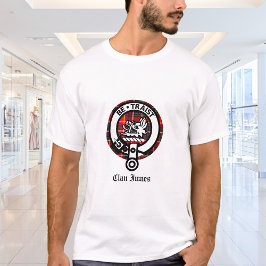 Camiseta Clan Innes Crest Crachá & Tartan