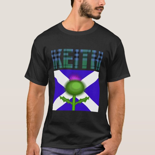 Camiseta Clan Keith Tartan Scottish Family Name Scotland Pr (Frente)