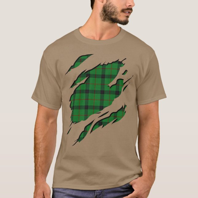 Camiseta Clan Kincaid Tartan Efeitos de Xadrez (Frente)