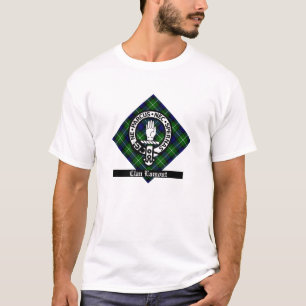 Camiseta Clan Lamont Crest Crachá e Tartan