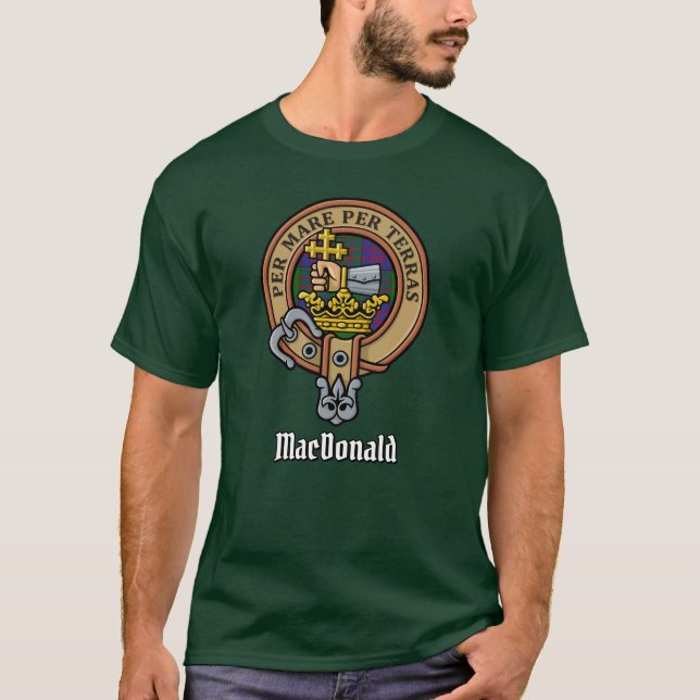 Camiseta Clan MacDonald Crest T-Shirt (Frente)