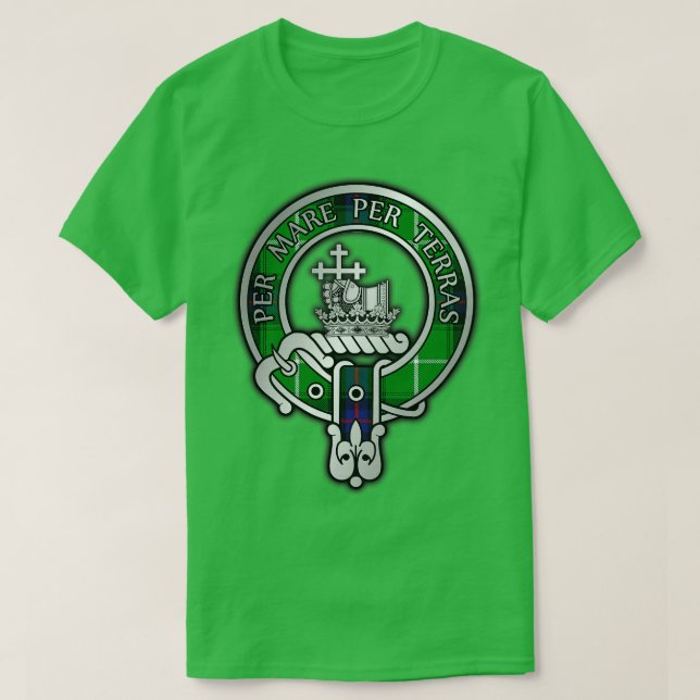 Camiseta Clan MacDonald Crest Tartan (Frente do Design)