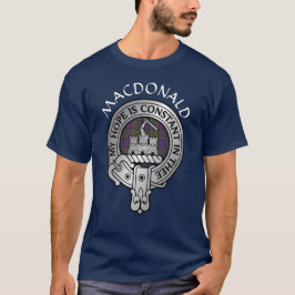 Camiseta Clan MacDonald do Clanranald Crest & Tartan T-Shir