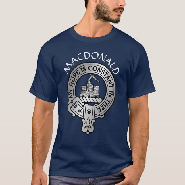 Camiseta Clan MacDonald do Crest T-Shirt (Frente)
