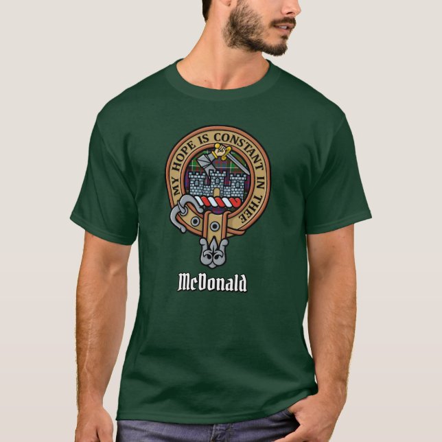 Camiseta Clan MacDonald do Crest T-Shirt (Frente)