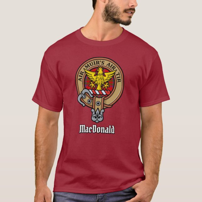 Camiseta Clan MacDonald do Keppoch Crest T-Shirt (Frente)