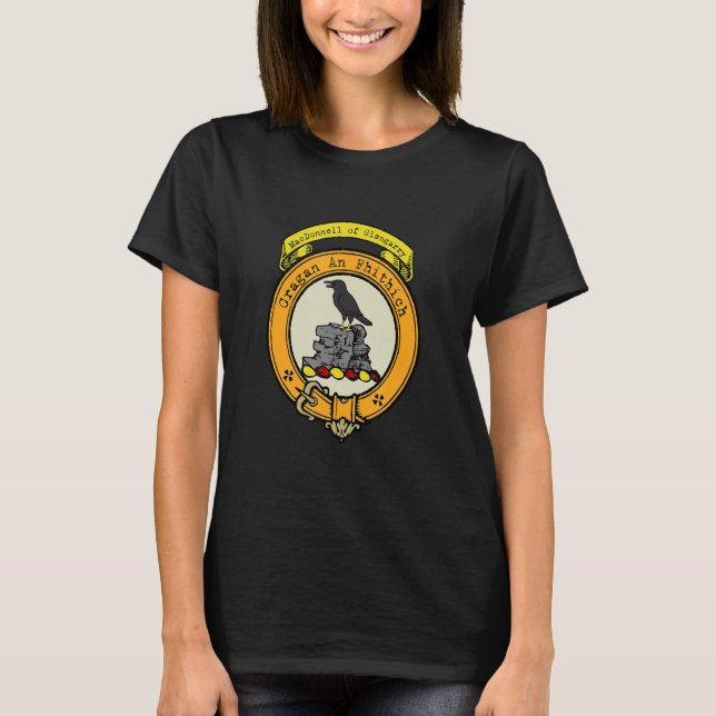 Camiseta Clan MacDonnell de Glengarry Scottish Crest (Frente)