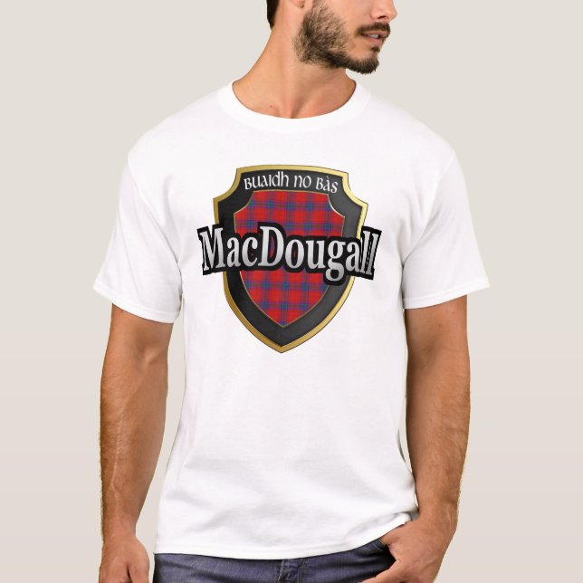Camiseta Clan MacDougall Scotland Tartan Dynasty (Frente)
