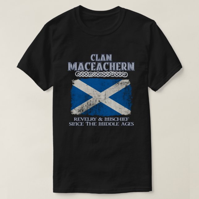 Camiseta Clan MacEachern crest clãs escoceses surn (Frente do Design)