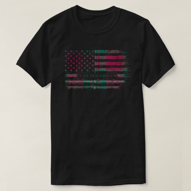 Camiseta Clan MacGregor caçando tartan escocês kil (Frente do Design)