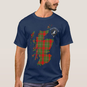 Camiseta Clan MacGregor Crest & Tartan Map T-Shirt