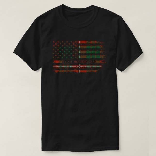 Camiseta Clan MacGregor do Balquhidder Scottish tartan US f (Frente do Design)
