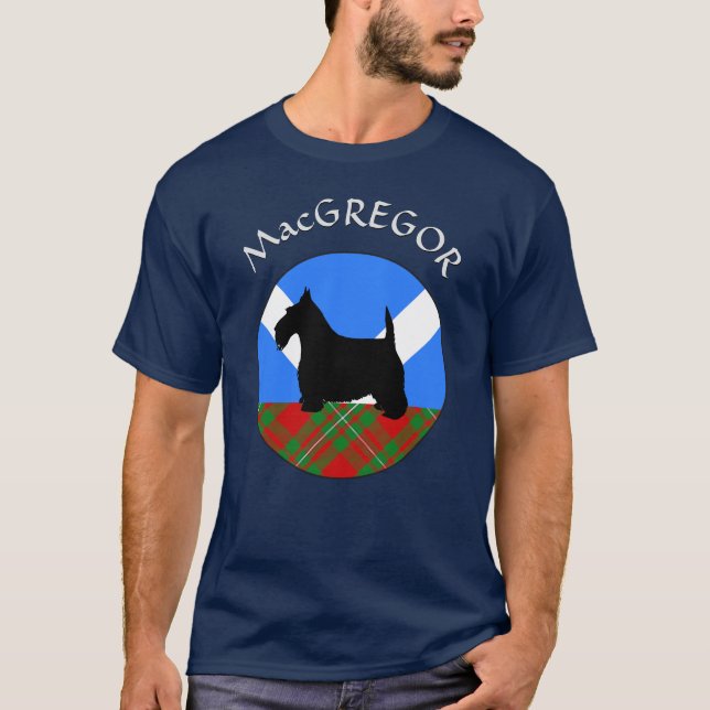 Camiseta Clan MacGregor Tartan & Scottie T-Shirt (Frente)