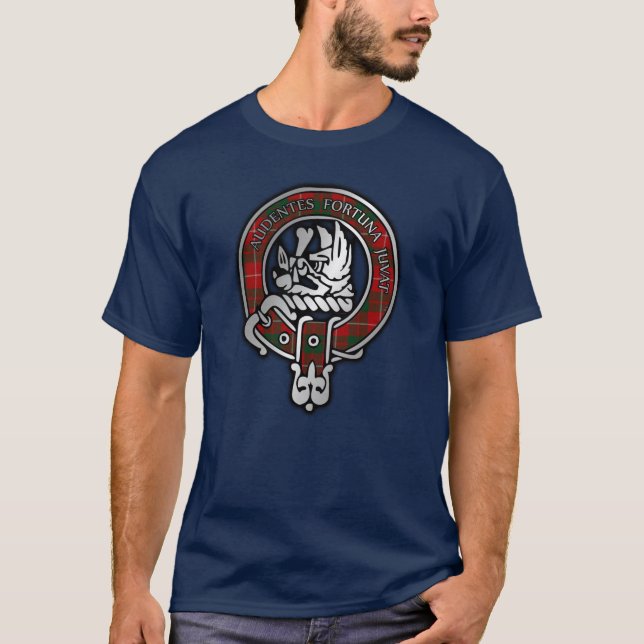 Camiseta Clan MacKinnon Tartan Crest (Frente)