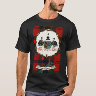 Camiseta Clan Maclean do Crachá Duart Vintage Tartan Crest