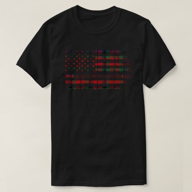 Camiseta Clan Macnaughten Tartan escocês Estado norte-ameri (Frente do Design)