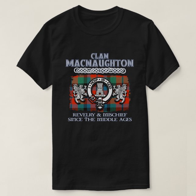 Camiseta Clan MacNaughton crest - Clãs escoceses sur (Frente do Design)
