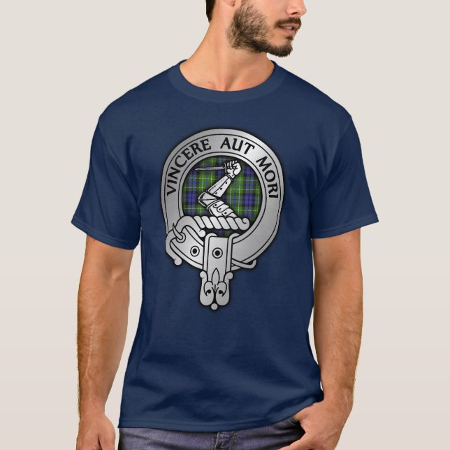 Camiseta Clan MacNeill da Gigha Crest & Tartan T-Shirt (Frente)