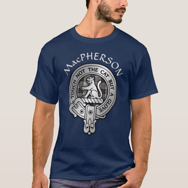 Camiseta Clan MacPherson Crest & Tartan (Frente)