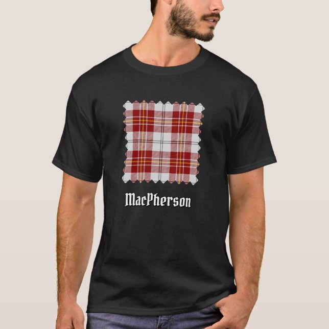 Camiseta Clan MacPherson Red Dress Tartan T-Shirt (Frente)