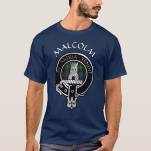 Camiseta Clan Malcolm Crest & Tartan T-Shirt