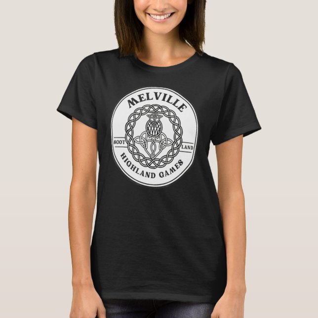 Camiseta Clan Melville Scottish Thistle Highland Games (Frente)