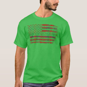 Camiseta Clan Munro Scottish Tartan US flag kilt Scotland 2