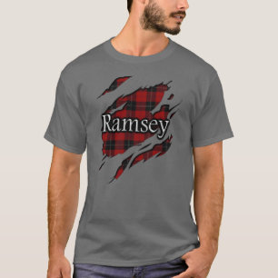 Camiseta Clan Ramsay Ramsey Red Black Tartan Spirit