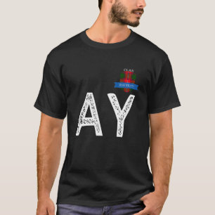 Camiseta Clan Ratray A e Carta Y - Correspondência Familiar