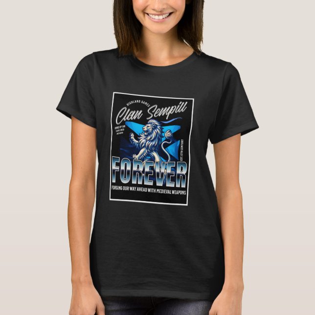 Camiseta Clan Sempill Força e Honra Raízes do Leão (Frente)