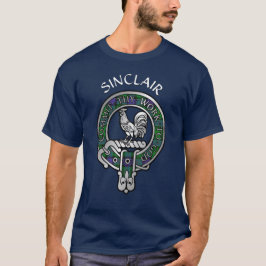 Camiseta Clan Sinclair Crest & Hunting Tartan