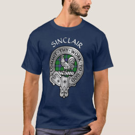 Camiseta Clan Sinclair Crest & Hunting Tartan