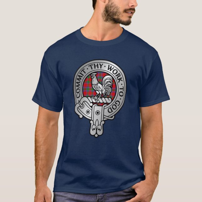 Camiseta Clan Sinclair Crest & Tartan (Frente)