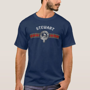 Camiseta Clan Stewart (Editar) Crest & Tartan