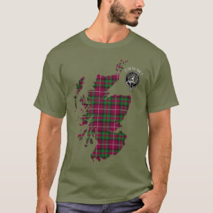 Camiseta Clan Stewart Estacionamento de T-Shirt Bute Map