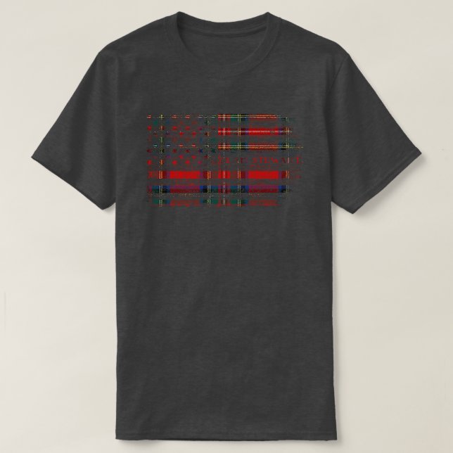 Camiseta Clan Stewart Royal Scottish Tartan flag kilt Sc (Frente do Design)